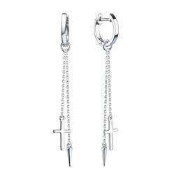 Серьги из серебра без вставки, Л-12583