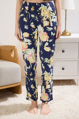 Trendyolmilla Sar? %100 Pamuklu Cicek Desenli Gomlek-Pantolon Orme Pijama Tak?m? THMSS20PT0063 фото 3