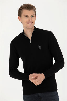 Мужской черный свитер - U.s. polo assn фото 3