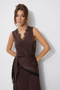 Платье LYUSHe 4249 коричневый  фото 3