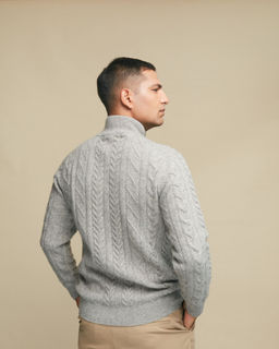 Джемпер мужской из пуха яка 2006 серый