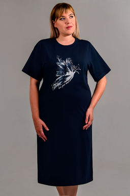 Арт. 4148 Туника женская 52-60 (5 шт) Цвет:графит