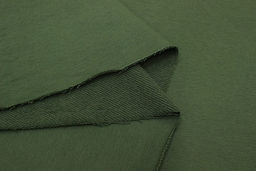 Футер-петля диагональ 3-х нит. цв.Темно-зеленый хаки, ш.1.83м, Пенье, хл-65%, п/э-35%, 350гр/м.кв - Купава фото 6
