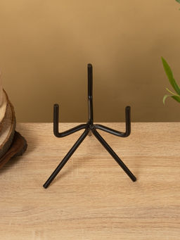 Кашпо на подставке «Малахит», 12×12×20 см, железо