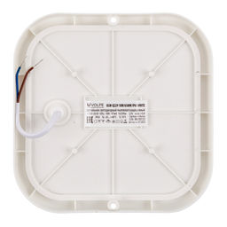 ULW-Q229 18W/6500K IP65 WHITE Светильник светодиодный влагозащищенный. Квадрат. Дневной свет (6500K). 155?155?37мм. Корпус белый. ТМ Volpe