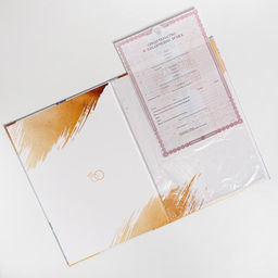 Папка для свидетельства о заключении бракаСчастливые мгновения, А4 - Долго и счастливо фото 5