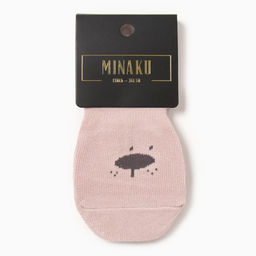 Цена за 2 шт. Носки детские MINAKU со стопперами, розовый, р-р 12-13 см