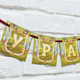 Гирлянда на ленте Дембель, длина 215 см