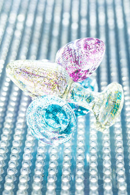 Анальная втулка TOYFA Basic, акрил, фиолетовый, 8 см, 2,8 см