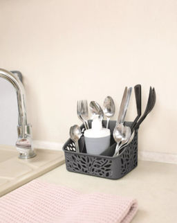 Органайзер настольный Leaves серый