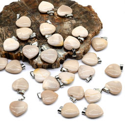 Кулон в виде сердца 20*20мм из яшмы