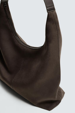 BOLSO SHOPPER LISO / Marr?n - Zara фото 6