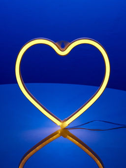 Неоновая вывеска Сердце 20?20 см, батарейки ААх3 (не в комплекте), USB, свечение тёплое белое - Luazon lighting фото 6