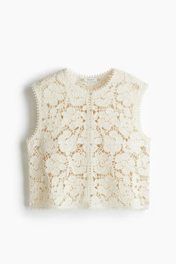 Chaleco efecto crochet
