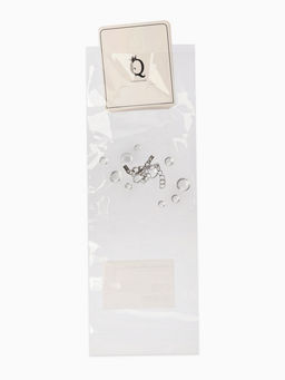 Колье на леске «Капля росы», белый в серебре