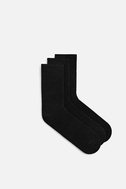 3-PACK OF BASIC RIBBED SOCKS - Zara фото 4