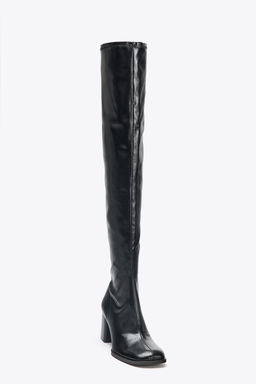 HIGH-LEG HEELED BOOTS - Zara фото 9