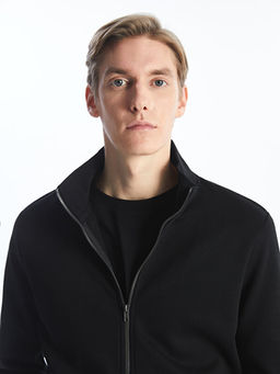 Dik Yaka Uzun Kollu Erkek Fermuarl? Sweatshirt - Waikiki фото 3