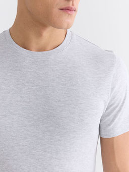 Bisiklet Yaka Penye Erkek Ti??rt