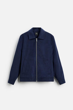 LYOCELL/COTTON ZIP-UP OVERSHIRT - Zara фото 5