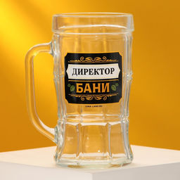 Кружка пивная Директор бани, 500 мл