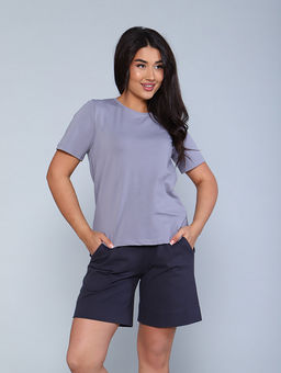 РАСПРОДАЖА Шорты женские (хлопок с велюр.эфф)_950/графит - Ihomelux фото 8