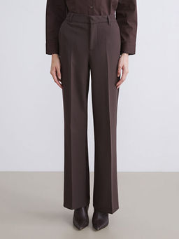 Standart Fit ?spanyol Pa?a Kad?n Pantolon