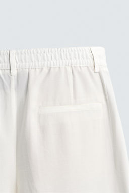 PANTAL?N FLUIDO PLIEGUES / Blanco roto - Zara фото 9