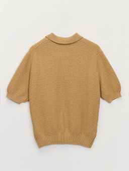 Джемпер поло фактурной вязки ZR2605043301-136 / Zarina