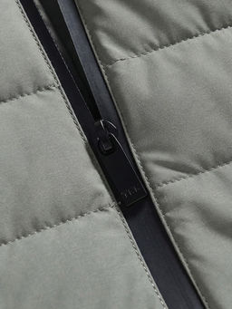 Куртка мужская удлинённая стёганая с капюшоном и графеновой подкладкой утеплитель тинсулейт