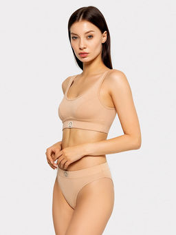 Цена за 2 штуки! Трусы женские слипы бежевые