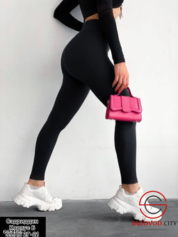 Лосины в рубчик с широкой резинкой на поясе - Bruno фото 5