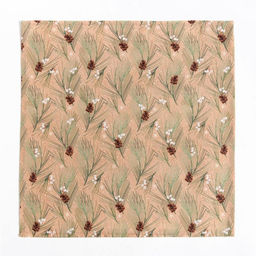 Набор салфеток «Этель» Spruce branches 46×46 см - 4 штуки, 100%хлопок, саржа 190 г/м²