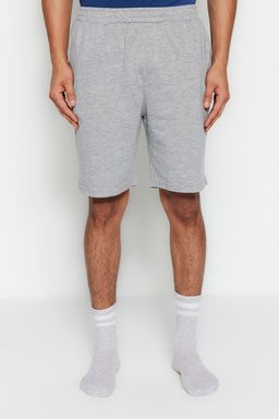 TRENDYOL MAN Mavi %100 Pamuk Regular Fit Orme Yazl?k Sortlu Pijama Tak?m? THMSS21PT0216 - Trendyolmilla фото 11