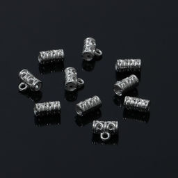 Держатель для кулона 1.1×1×0.6 см, (набор 10 шт.), цвет серебро