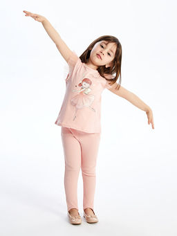 Beli Lastikli Bask?l? K?z Bebek Tayt - Waikiki фото 2