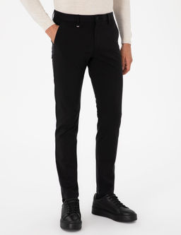 Siyah Slim Fit Kanvas Pantolon - Cacharel фото 2