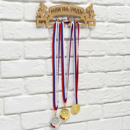 Медальница Мои награды, золотой цвет, 29 см 9,5 см - Командор фото 3