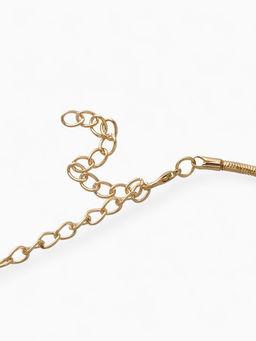 Набор 2 предмета: чокер, браслет Обруч сердце, цвет золото