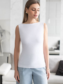 D43.201 Топ женский белый