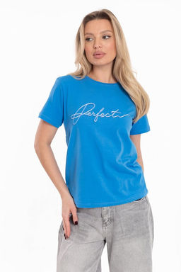 Футболка М325079Пб Голубой темный