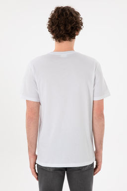 Erkek Regular Fit Bisiklet Yaka Beyaz Basic Ti__rt Sepette S_rpriz _ndirim - U.s. polo assn фото 6