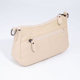 Сумка кросс-боди на молнии, наружный карман, цвет бежевый - Simaland фото 2