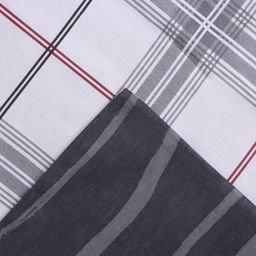 Постельное бельё LoveLife евро Серая клетка, 200х217см, 225х240см, 50х70см-2шт, 100%хлопок, сатин,125г/м  фото 11