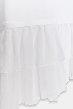 CAMISETA COMBINADA VOLANTES / Blanco - Zara фото 10