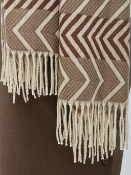 В составе шерсть и кашемир! теплый двусторонний палантин - Tantino фото 6