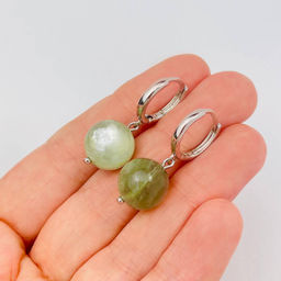 Серьги из Лепидолита "Мусковит"