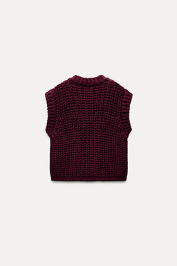THICK KNIT WAISTCOAT - Zara фото 6