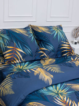 Простыня на резинке 200*200 см, перкаль, борт 25 см (Мира, синий) - Ивановотекстиль фото 5