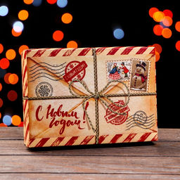 Подарочная коробка сборная Почта, 21 х 15 х 5,7 см - UPAK LAND фото 12